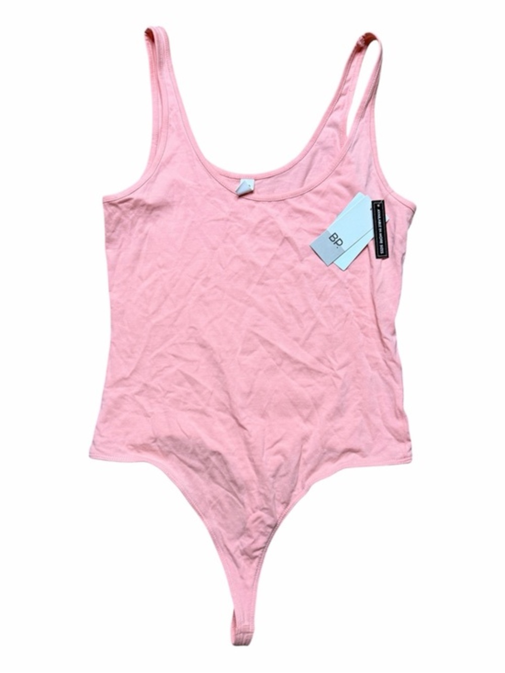 NWT BP. Coral Pink Stretch Tank Thong Bodysuit Size XS Basic Layering